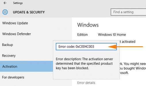 windows 10 activation error code 0xc004f074